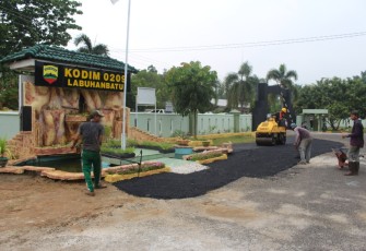 Persiapan Kunjungan Kerja Pangdam I/BB Mayjen TNI MS Fadhilah di Kodim 0209/LB 