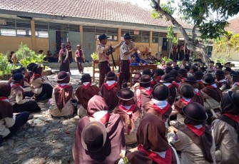 Ratusan Pramuka Terima Pembinaan Dari TNI Kodim Klaten