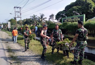 Kegiatan Karya Bakti Dalam Rangka Sambut Hari Juang TNI AD Digelar Jajaran Kodim 0209/LB