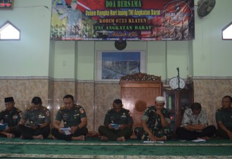 Lantunan Asmaul Husna Saat Doa Bersama Hari Juang TNI AD