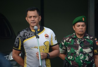 Danrem 071/Wijayakusuma saat pimpin apel