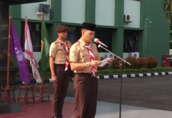 Kasdim Buka Diklat Pramuka Saka Wira Kartika ke 10 Kodim 0505/JT