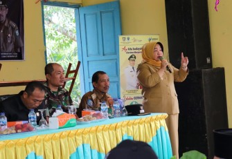 Wakil Bupati Kepahiang Netti Herawati Saat Memberikan Sambutan 