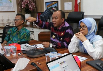 Wakil Walikota Tegal saat memaparkan konsep penanganan kawasan