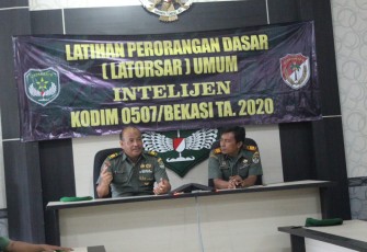 Kodim 0507/Bekasi Gelar Latihan Perorangan Dasar Intelijen