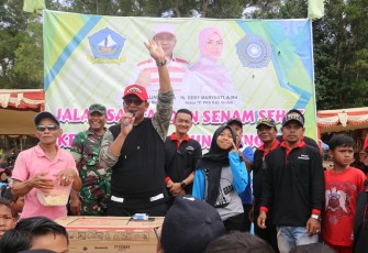 Senam Sehat Kelurahan Sei Lekop dan Kelurahan Gunung Lengkuas