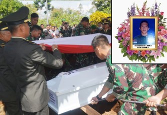 Pemakaman Sertu Anumerta Dita Ilham Primojati