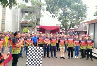 Dandim 0503/JB Jalan Sehat Bersama Pihak BPN Jakarta Barat