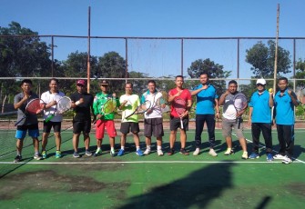 Olahraga Tenis Pererat Silaturahmi Kodim Batang dan Rutan Batang