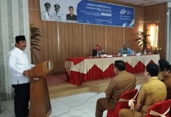 Wakil Bupati Seluma Suparto Buka Rakor Sensus Penduduk 2020 Online 