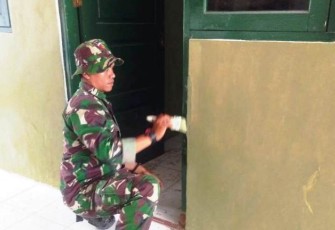Satgas TMMD Reguler Pekalongan Finishing TPQ At Taqwa Pantirejo