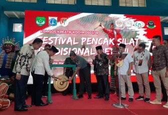 Kodim 0503/JB Bersama Tiga Pilar Jakarta Barat Gelar Pencak Silat