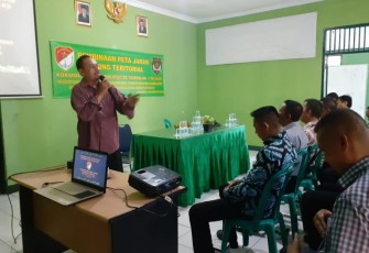Danramil 06/KD Gelar Pembinaan Peta Jarak Jaring Teritorial Triwulan 1 TA 2020