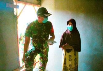 Haru Thiharoh di Hadapan Dansatgas TMMD 107 Kodim 0508/Depok