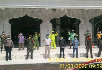 Tiga Pilar Kebon Jeruk Gelar Protokol Virus Corona