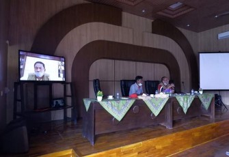 Bupati Bengkulu Utara Laksanakan Rakor Dengan Vidio Conference 