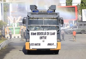 Penyemprotan Disinfektan di Kabupaten Bengkulu Selatan 