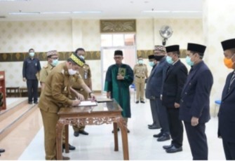 Bupati Pesawaran Lantik 6 Pejabat Eselon II
