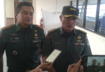Aster Kasdam Jaya Kolonel Inf Jacky Ariestanto di dampingi Dandim 0508/Depok Kolonel Inf Agus Isrok Mikroj