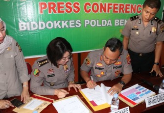 Rilis penyampaian hasil tes DNA