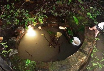 Sumur tua lokasi tenggelamnya korban