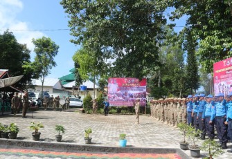 HUT Satpol PP ke-70 dan Satlinmas ke-58 di Lambar Diperingati Secara Sederhana