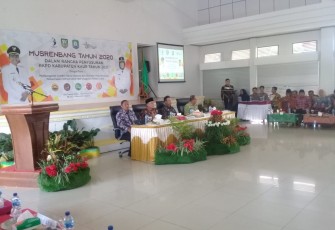 Musrenbang penyusunan RKPD Kabupaten Kaur Tahun 2021 di GSG Padang Kempas