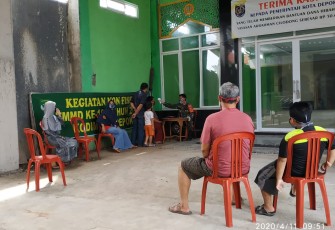 Satgas TMMD ke 107 Gencar Beri Wawasan Pencegahan Virus Corona ke Warga Kali Baru