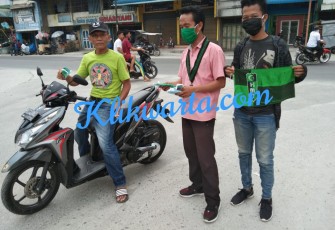 HMI Komisariat STAI Pancabudi Berbagi Masker ke Masyarakat