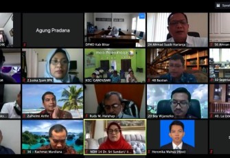 VKN Virtual antara 15 peserta PKN Angkatan VII Tahun 2020 yang berlokasi di Jakarta dengan beberapa narasumber yang berada di Kabupaten Blitar