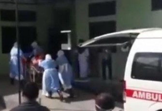 Pihak RSUD Aceh Singkil saat mengelar simulasi