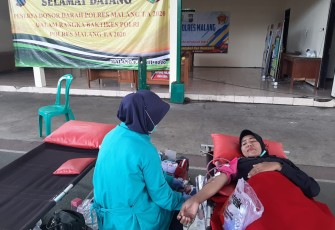 Polres Malang Laksanakan Donor Darah