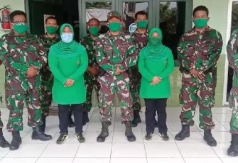 Persit Kodim Batang Ciptakan Masker Menangkal Penularan Virus COVID-19