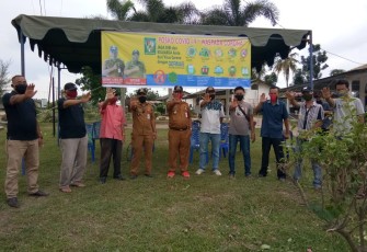 Kades Nanggar Bayu Dirikan Posko Covid-19 "Waspada Corona" 