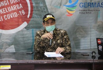Kadinkes Provinsi Bengkulu Herwan Antoni saat jumpa pers