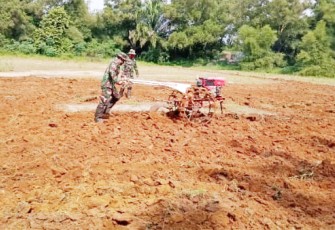 Kompi 126/KC Manfaatkan Lahan Jadi Produktif Pertanian