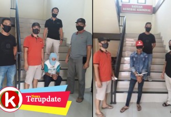 Kedua tersangka pasca diamankan 