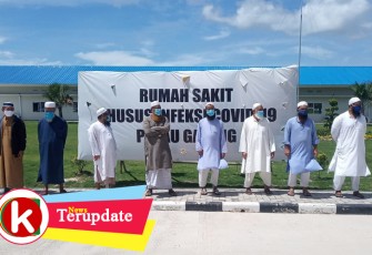 Delapan pasien RSKI Covid-19 di Pulau Galang Kota Batam yang dinyatakan Negatif Covid-19