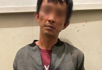 Tersangka saat diamankan