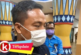 Kajari Sorong I Ketut Maha Agung SH. MH saat ditemui awak media di Kantor Bupati Raja Ampat Senin (18/05/2020).