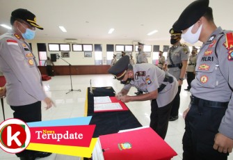 Suasana Sertijab Kapolsek dan Kabag Ops serta Kasat Polair jajaran Polresta Barelang Polda Kepri