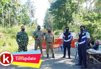Babinsa Tanjung Merah Bersinergi Dengan Aparat Lainnya Berjaga di Perbatasan Bitung-Minut
