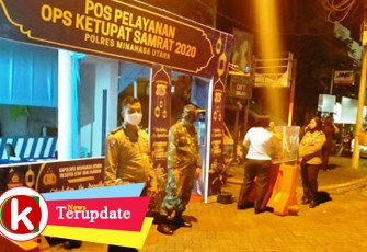 TNI-Polri Perketat Penjagaan di Pos Pelayanan Ketupat Samrat 2020