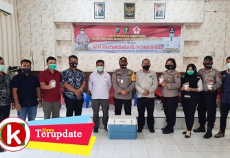 Personil Polres Batu Bara Donor Darah