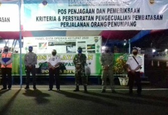 Personel Kodim 1310/Bitung dan Aparat Terkait Berjaga di Terminal Type A Tangkoko