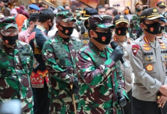 Panglima TNI dan Kapolri Cek Disiplin Protokol Kesehatan di Semarang