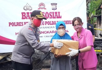 Kapolres Kepahiang Polda Bengkulu Beri Bantuan