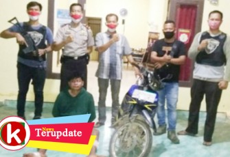 Tersangka dan Barang Bukti saat diamankan
