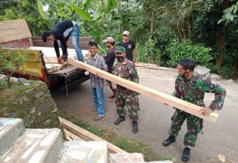 PROGRAM TMMD KE 108, TUJUH UNIT DUMP TRUK DI TERJUNKAAN