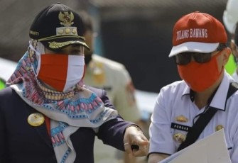 Bupati Tulang Bawang Didampingi Kadis PU Puncak Setiawan Tinjau Lokasi Pembangunan Icon Ikan Jelabat
